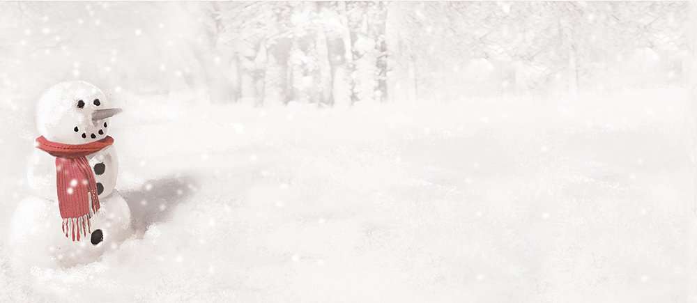 Just Print! Snowman With Red Scarf #10 Envelope, 40-pk 1