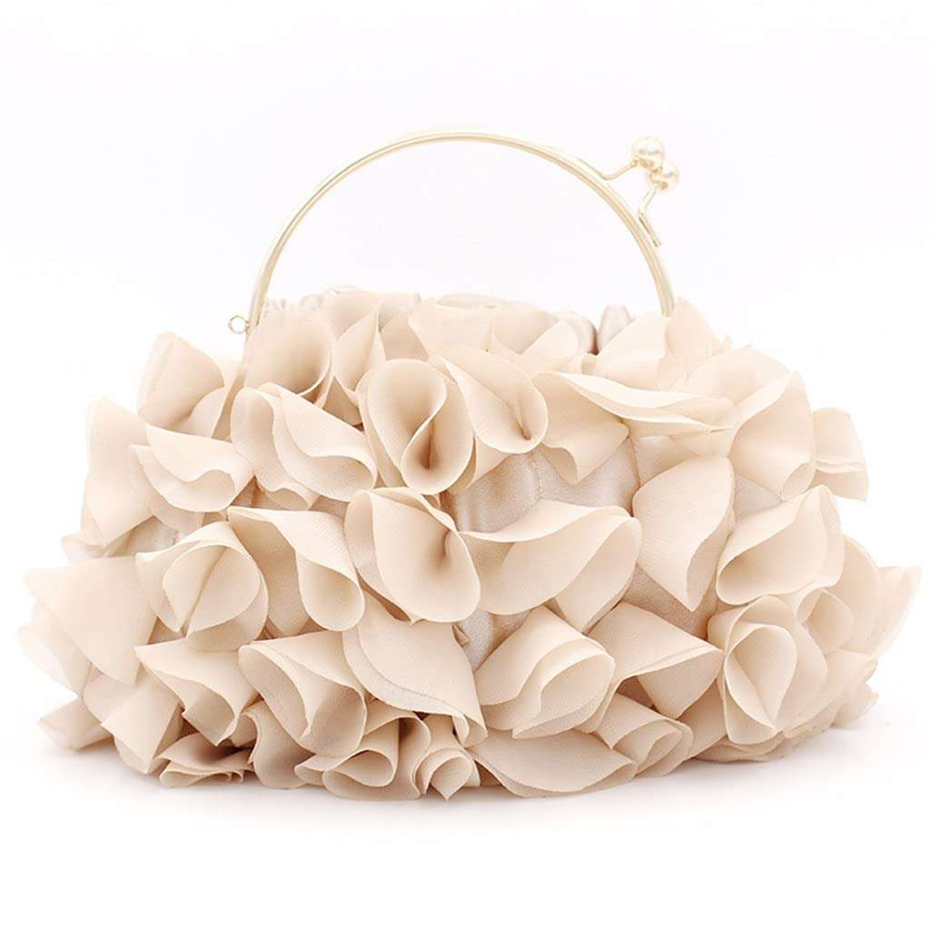 YMGSCC Hand-held Flower Bag Bride Handbag Wedding Bridesmaid Temperament Dress Dinner Bag Fairy Bag 1