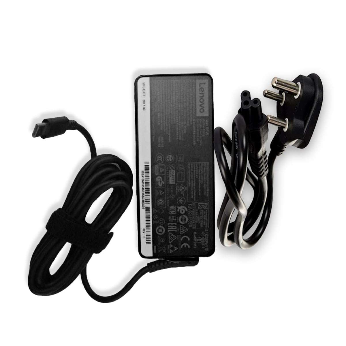 Fugen Power Cable Laptop Adapter Charger 65w 20V/3.25A Type -C for Think-Pad T480, T480s, T580, T580s, E480, E485, E490, E495, L480, L580, Yoga T490S, T590 5