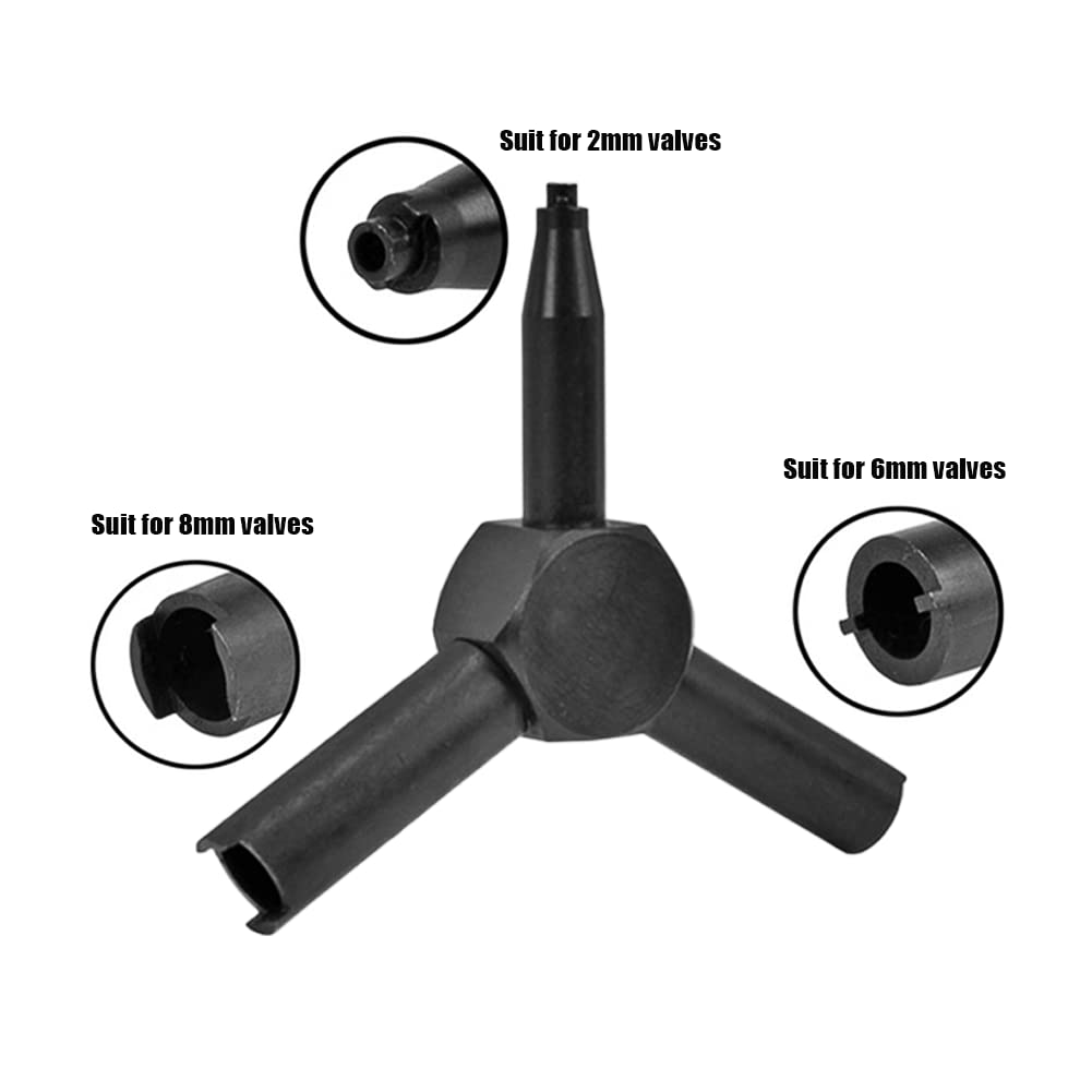 FAZee Gas Valve Key for Airsoft Triple Universal Triangle Wrench Magazine Charging Valve Removal Tool for GBB AEG KSC WA 5
