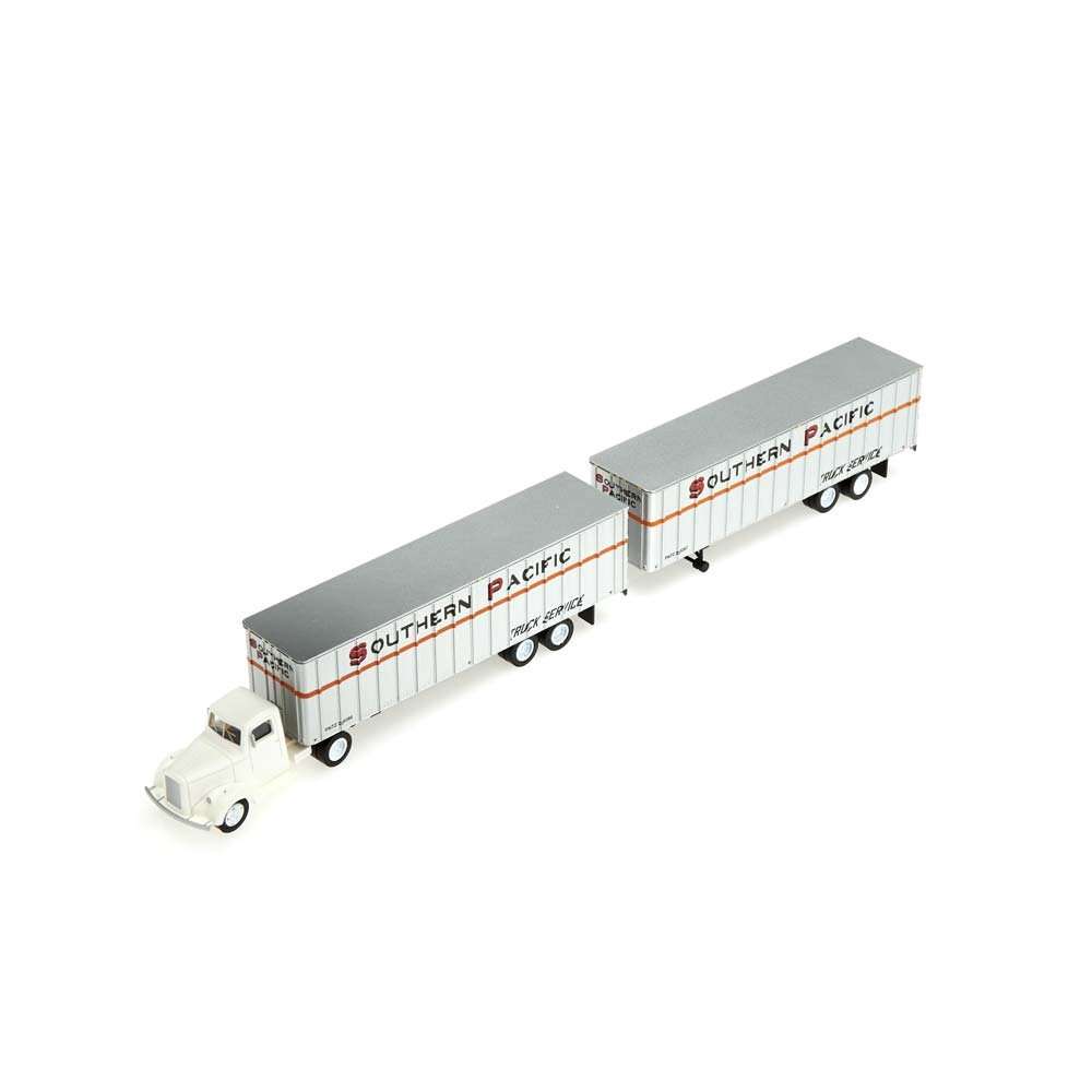 Bachmann Industries Southern Pacific 1950's/60's Truck Cab Want Two Piggy Back Trailers (HO Scale Train)