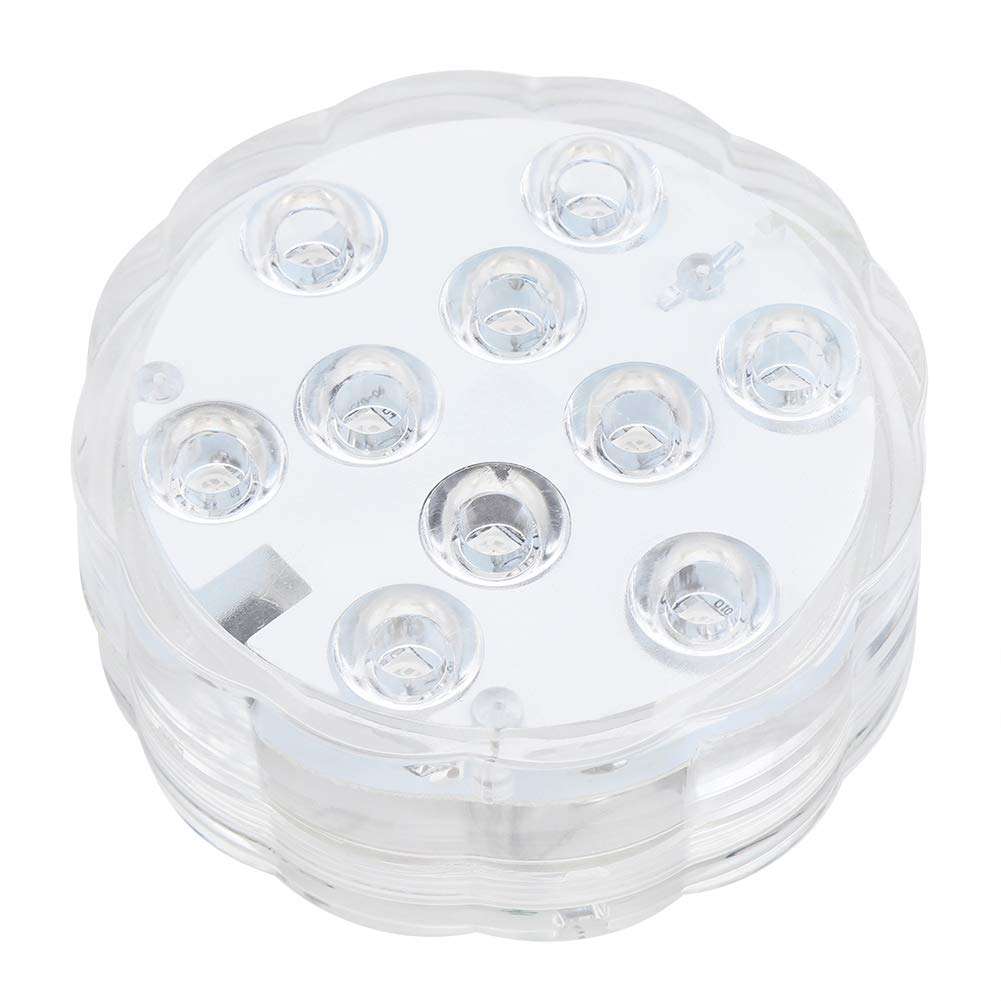 SOONHUA 4pcs/Set Submersible LED Lights, LED RGB Lights Waterproof Remote Control Underwater Lamp for Lighting Up Vase,Fish Tank,Wedding,Halloween,Christmas 6