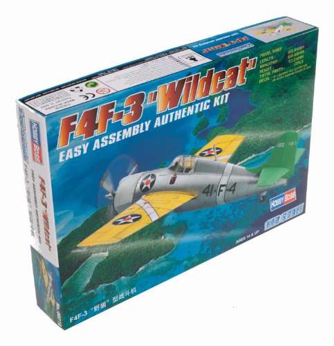 Hobby Boss F4F-3 Wildcat Airplane Model Building Kit 1