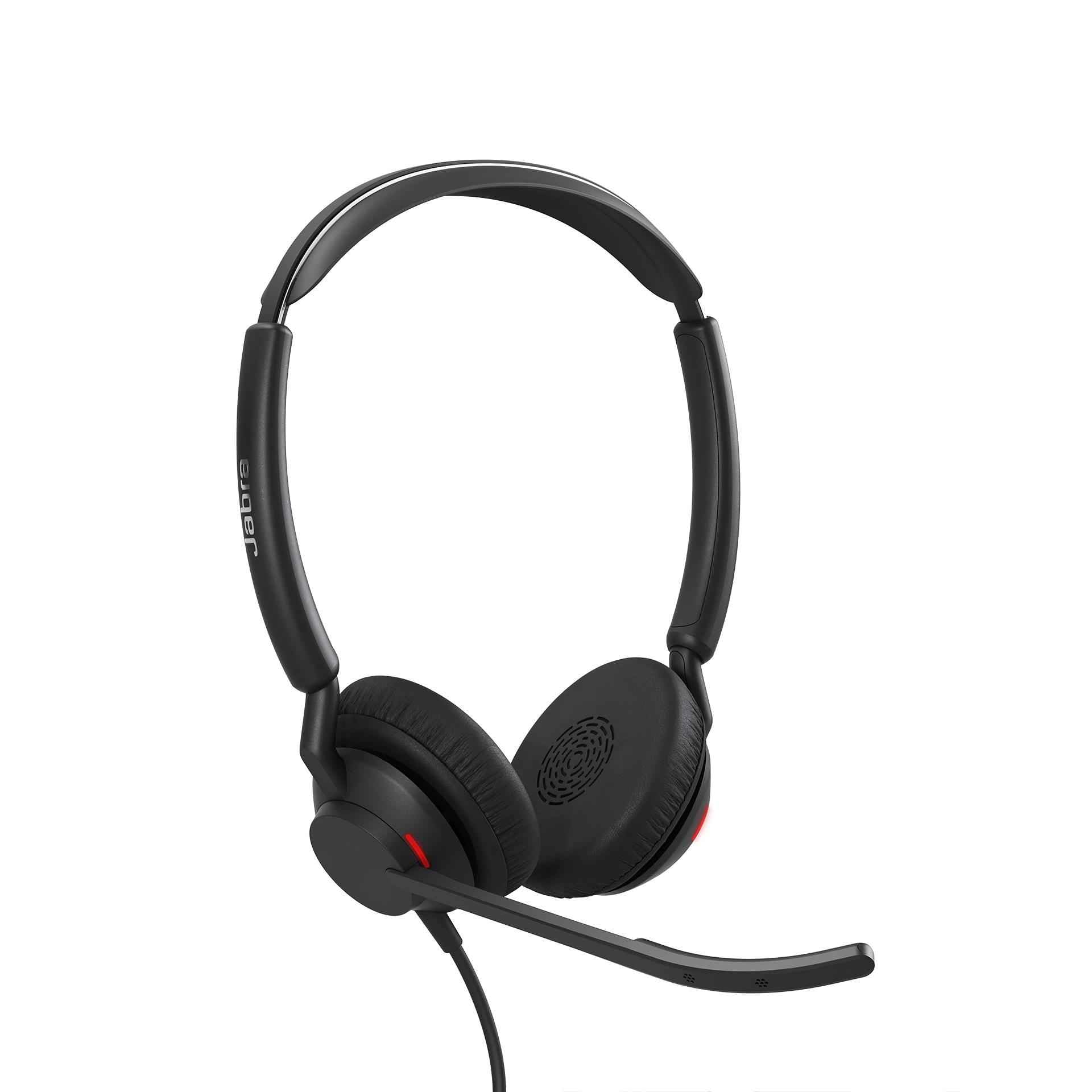 Jabra Engage 50 II Wired Stereo Headset with Noise-Cancelling 3-Mic Technology and USB-C Cable, Ultra-Lightweight - Works with All Leading Unified Communications Platforms such as Zoom & Unify - Black 3