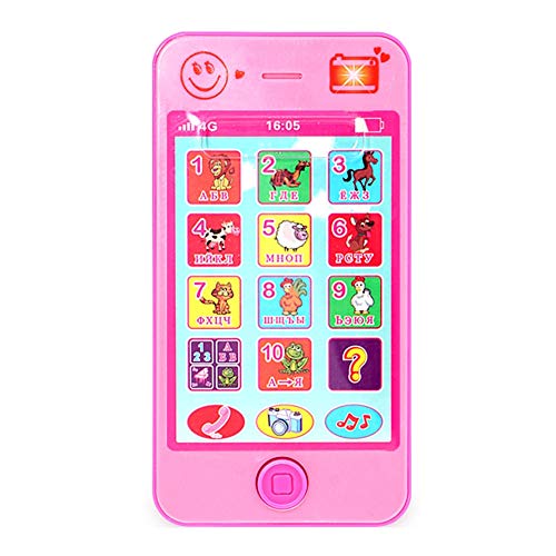 readygo Childrens Educational Toys, Mobile Phone Spare pa 3 PCS Toys Children Educational Simulation Music Mobile Phone Toy Gift(Pink) (Color : Pink)