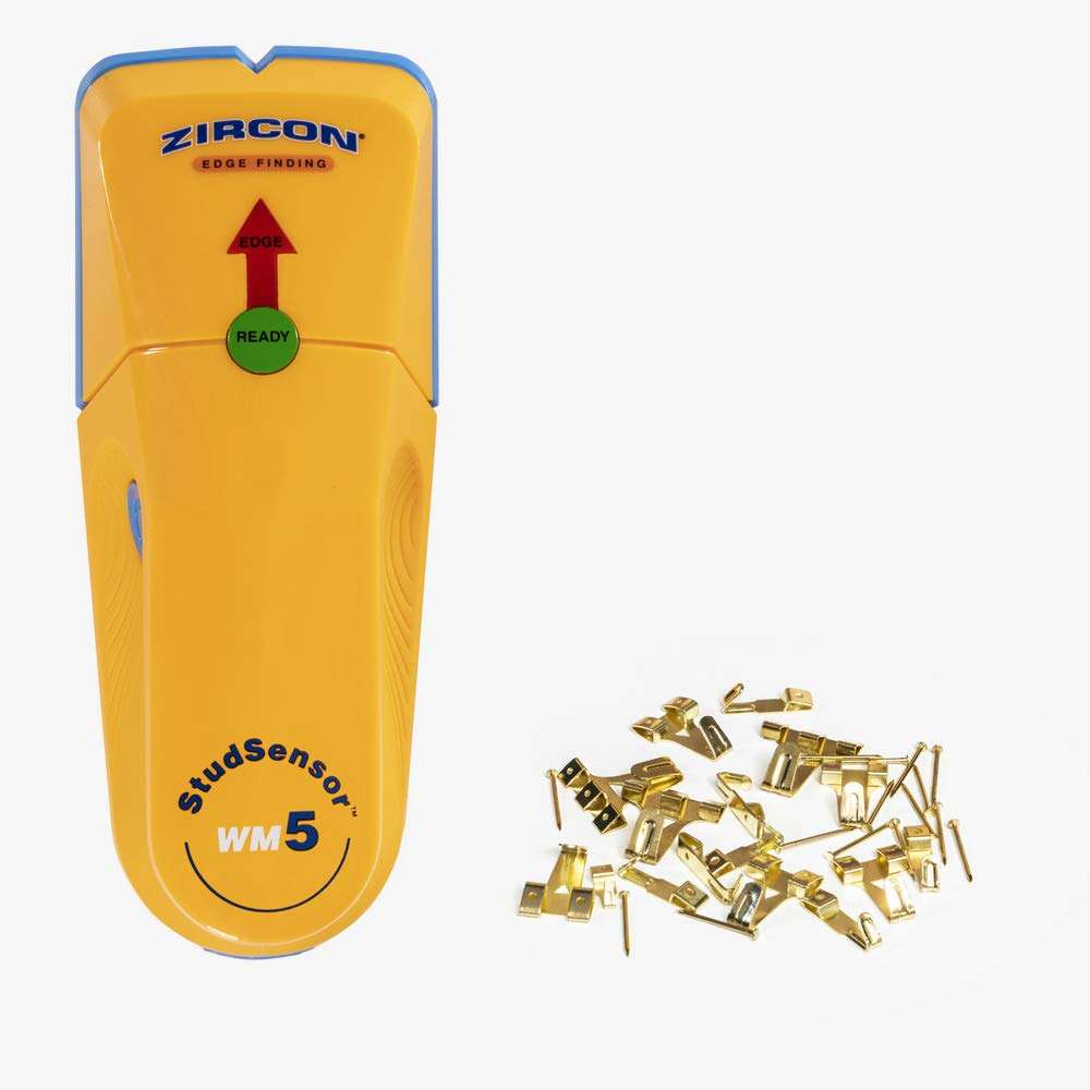 Zircon StudSensor WM5 Edge Finding Stud Finder with Picture Hanging Kit 1