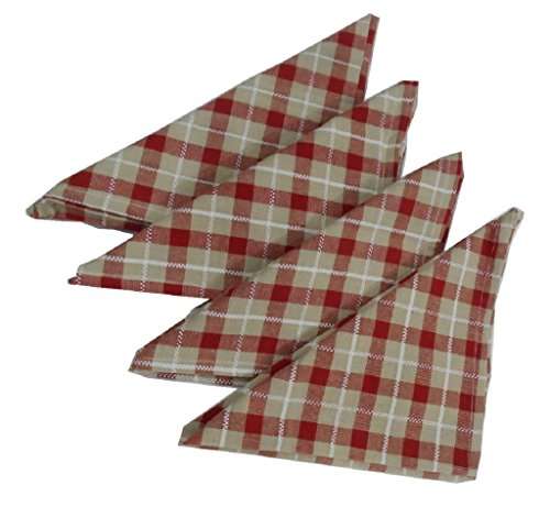 Snuggle Check Print Styled 4 Cotton Kitchen Towels 1