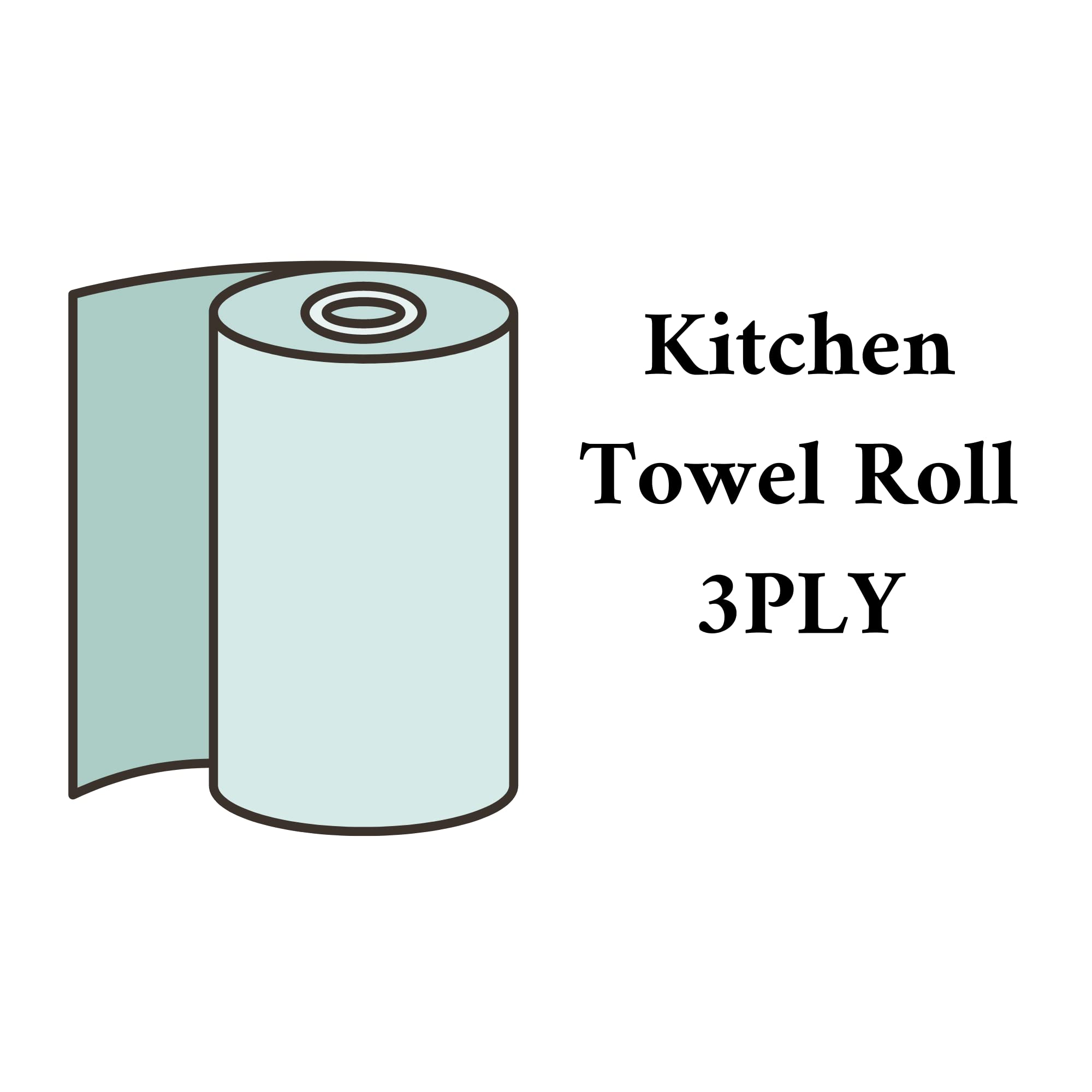 Nua Sofia Imported Paper Towel Kitchen Roll 3 Ply - 3 Rolls 6