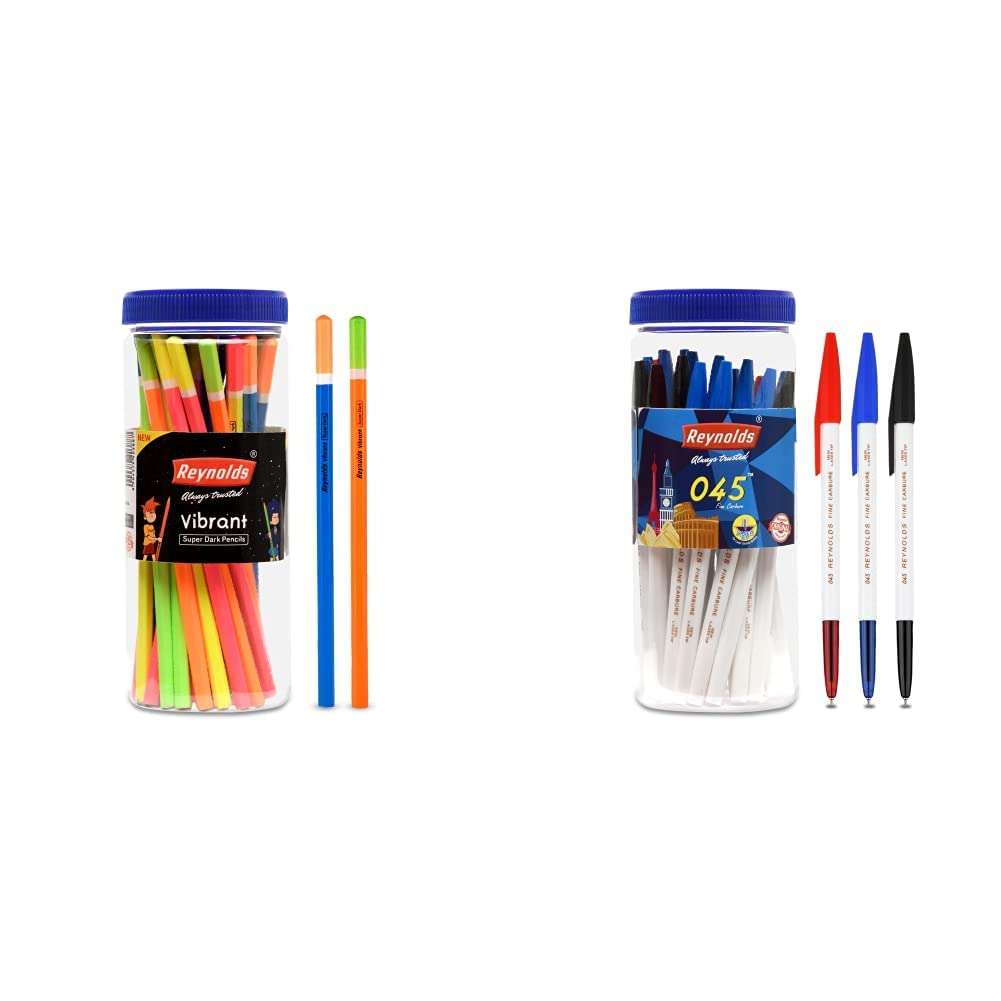 Reynolds VIBRANT PENCIL 30 CT JAR, Grey & Reynolds 045 CARBURE 25 PENS JAR 1