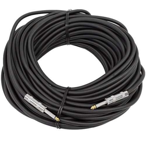 Seismic Audio - Pair of 100 Feet 1/4" to 1/4 Pro Audio Speaker Cables 14 Gauge - Heavy Duty 2