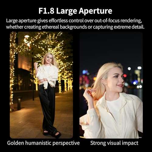 Meike Pro 35mm F1.8 Wide Angle Auto Focus AF STM Full Frame High Resolution 8K Portrait Prime Lens Compatible with Panasonic Lumix Sigma L Cameras S1H S1 S5 S5 Mark II S1R S9 FP 6