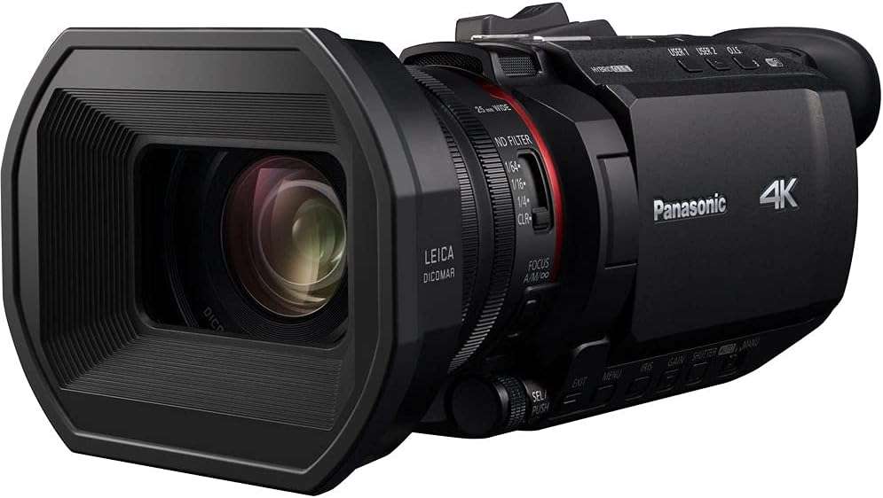 Panasonic HC-X1500 4K Professional Camcorder with 24x Optical Zoom, WiFi HD Live Streaming W/ 7" 4K Monitor + 2 x Sandisk Extreme Pro 64GB Cards + Headphones + UV/HD Filters + Sony Mic + Case + More 2