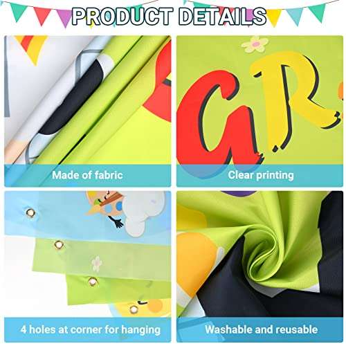 Kavoc Kindergarten Graduation Photo Prop, Extra Large Congrats Photo Booth Props Frame, Fabric, Class of 2024 Preschool Graduation Party Supplies 3