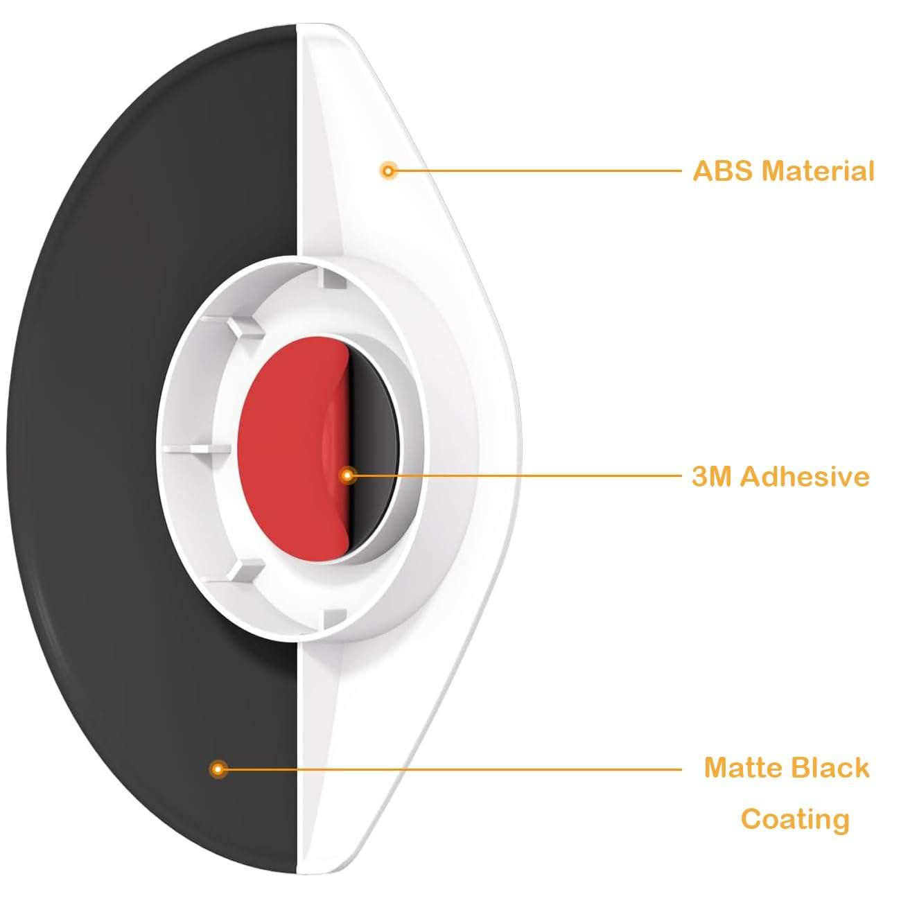 Sun Rain Shade Camera Cover Compatible with Ring Outdoor Cam Plus/ Ring Stick Up Cam Battery/ Plug-In, Camera Shield Protective Case for Resistant UV, Weatherproof, Easy to Install (White) 4