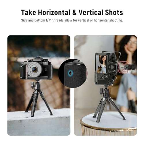 NEEWER Z f Handgrip L Shape Grip for Nikon Z f, Ultra Thin Retro Formfitting Camera Mounting Baseplate with Handle/Brass Shutter Button, Compatible with Arca Swiss Tripod Fluid Head, CA063 6