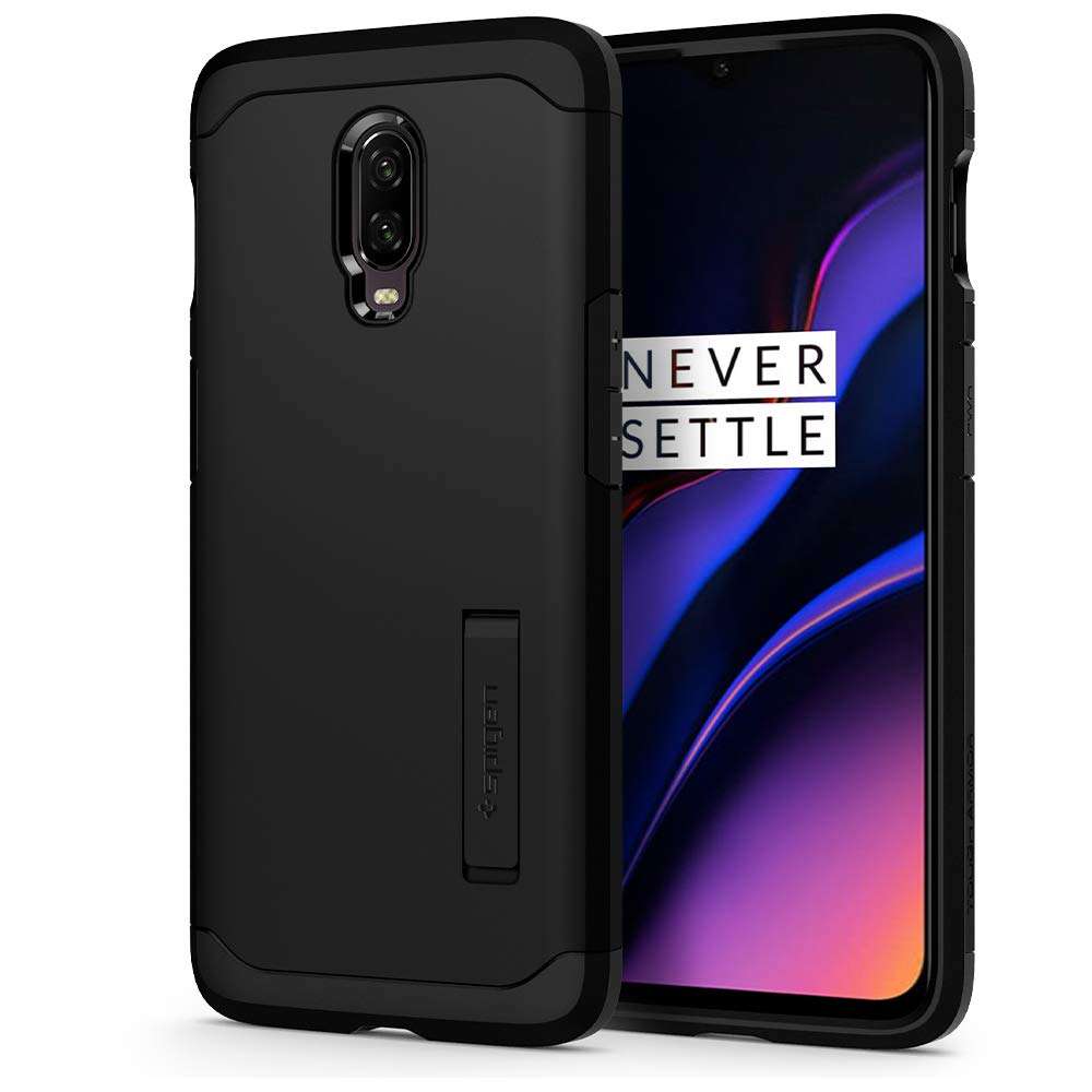 Spigen Tough Armor Designed for OnePlus 6T Case (2018) - Black 1