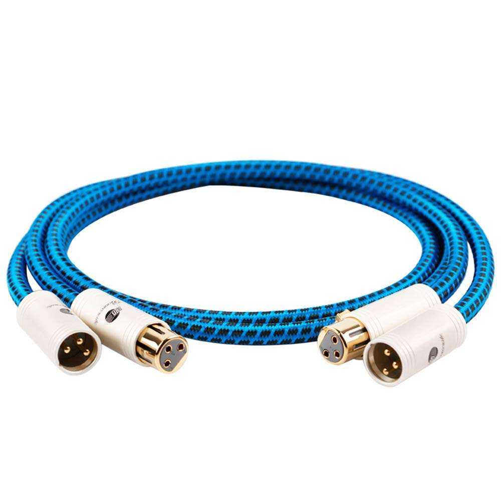 BOAACOUSTIC JIB Blueberry Series 6N OCC® Balanced XLR Male to XLR Female 3 PIN Microphone Cable (3.2ft/1M,2-Pack/Set) 1