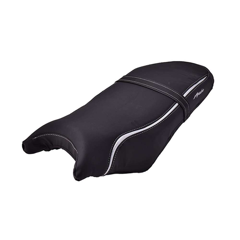 TVS Vehicle Cover for Motorcycle, Black & TVS Seat Cover - Apache 160 2V - Silver 5