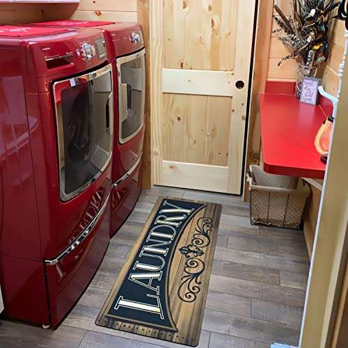 Vintage Washroom Mat, Non-Skid, Waterproof - 20''x59'' 2