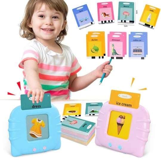 Royaldeals Toys Talking English Words Flash Cards for Kids Early Educational Learning Device Toy 1