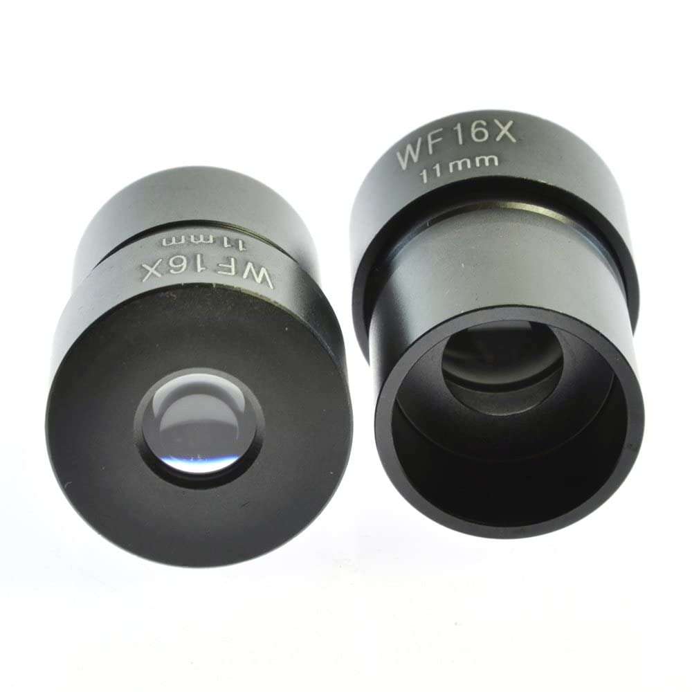 Ubersweet® WF16X/11mm Ramsden Eyepiece Optical Lens for Biological Microscope 23.2mm 1PCS 4