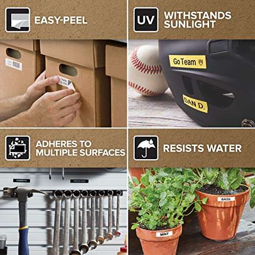 Dymo S0720530 White Tape Black Print, 1 Roll Per Carton, Priced Per Roll 5