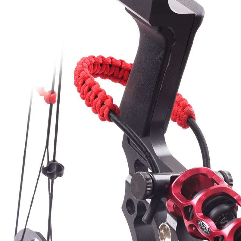 ZCZQC Bow Wrist Sling Archery Wrist Rope Black Archery Adjustable Compound Wrist Rope Bow Sling Strap 5