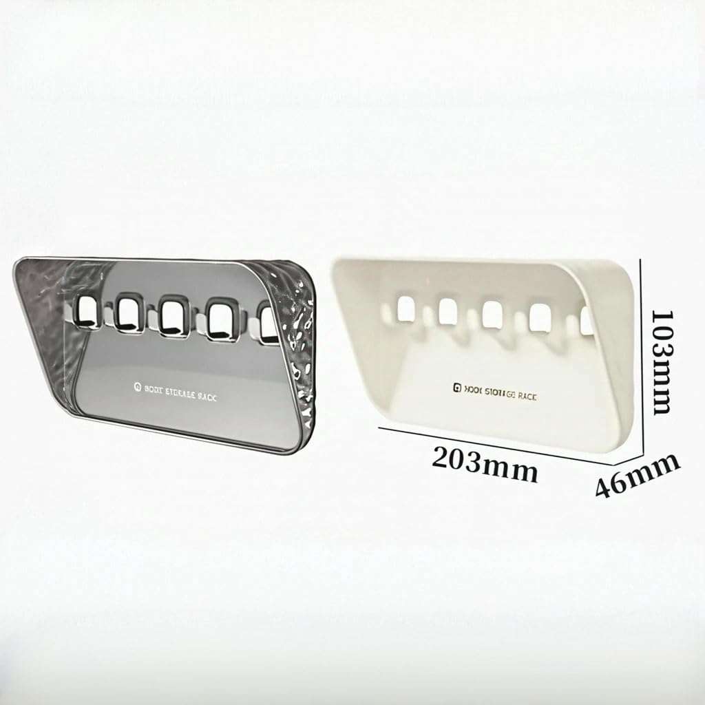 SAILYLENCEY Adhesive Key Hooks 2-Pack - Wall Hanging Stand Without Drilling, Suitable for Hanging Heavy Objects,Bathroom/Bedroom/Kitchen Storage, Suitable for Towels/Keys/Clothes/Hats, etc 6