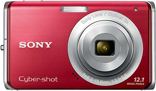 Sony Cybershot DSC-W190 12.1MP Digital Camera with 3x Super Steady Shot Stabilized Zoom and 2.7 inch LCD (Red) 2