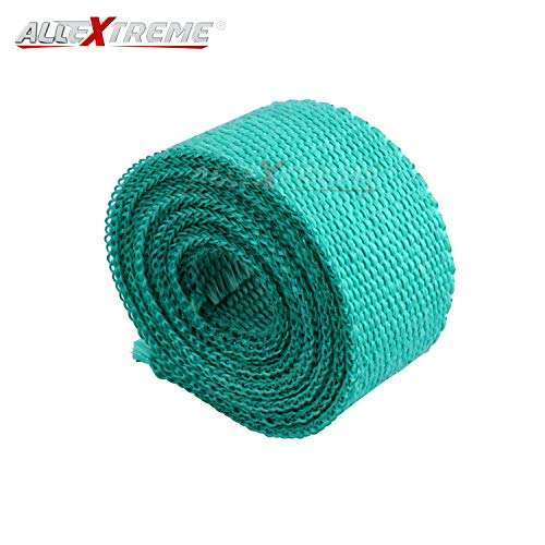 AllExtreme EXSGBG1 Bike Exhaust Universal Silencer Wrap Heat Shield Protector with Clamp Compatible for Classic Electra Standard Bullet (3Mtr, Green) 4