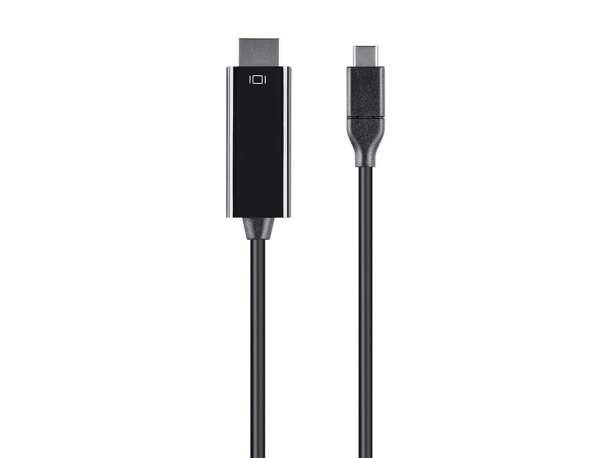 Monoprice USB C to HDMI 3.1 Cable - 5Gbps, 4K@30Hz, Type C, Mirror or Expand You PC Display, 3 Feet, Black 2