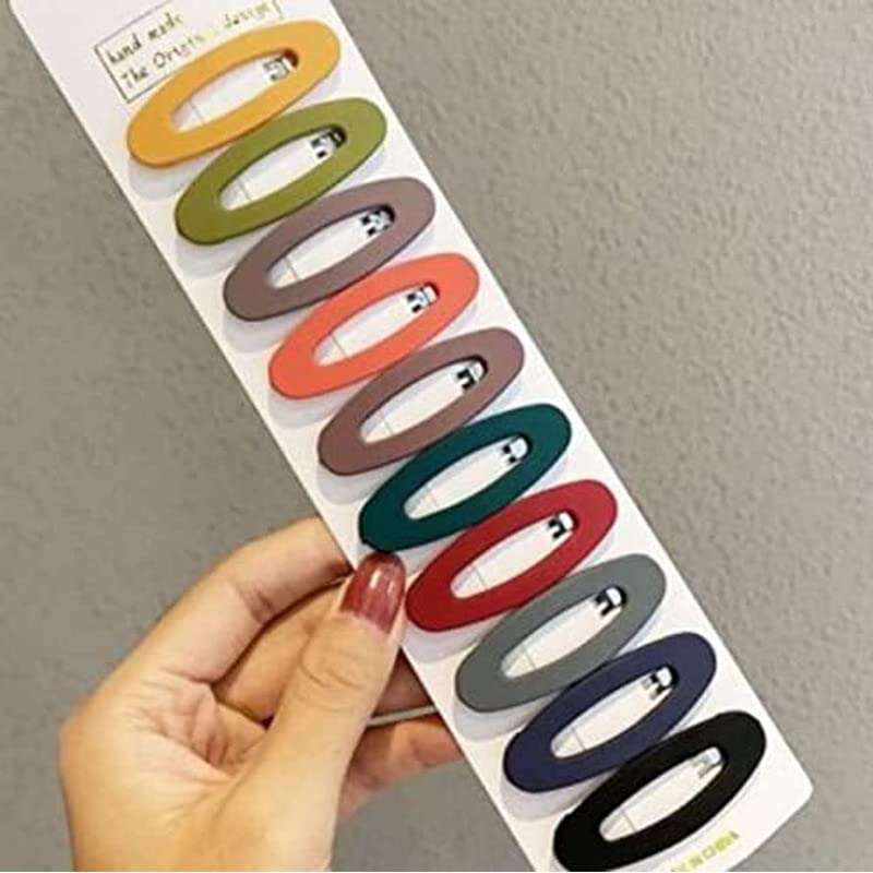 CHANDERKASH 40 Pcs/Set Simple Matte Finish Non-Slip Solid Daily Use Plastic & Metal Tic Tac Hair Clips 5