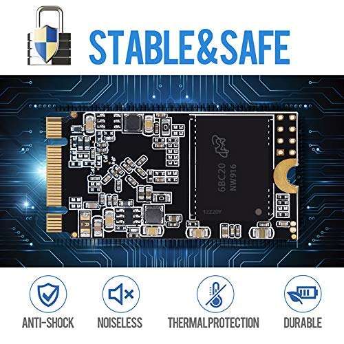 Dogfish SSD M.2 2242 1TB NGFF Unit?a Stato Solido Interne Drive Disk Internal Interno Solid State Drive Laptop Hard Drive M2 M.2 (M.2 2242 1TB) 6