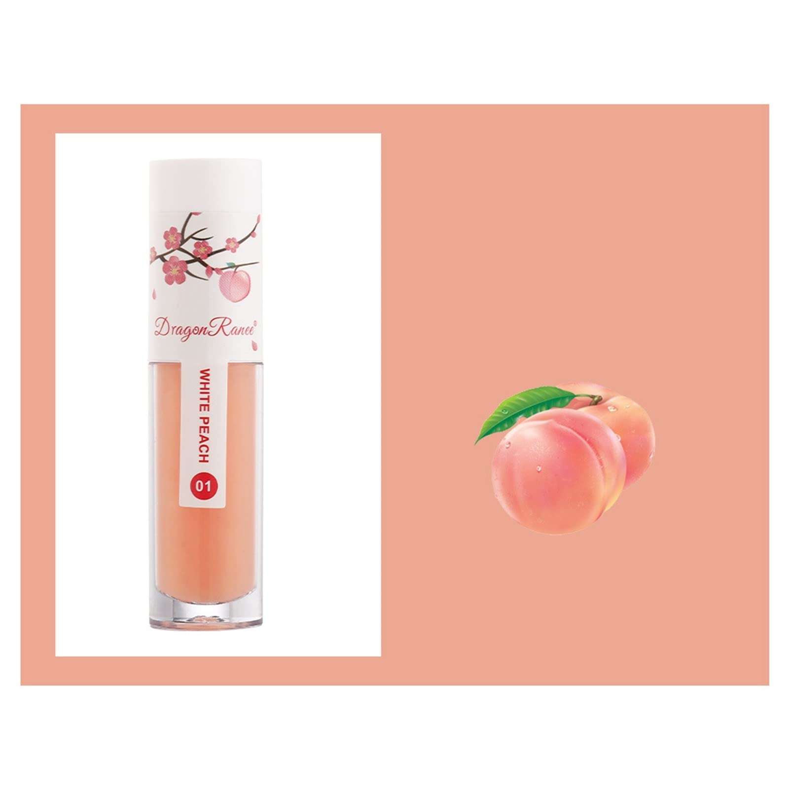 Clear Lip Balm, Natural Plants/Honey/Fruit Hydrating Moisturizing Nourishing Removes Lip Dead Skin Lip Oil 3
