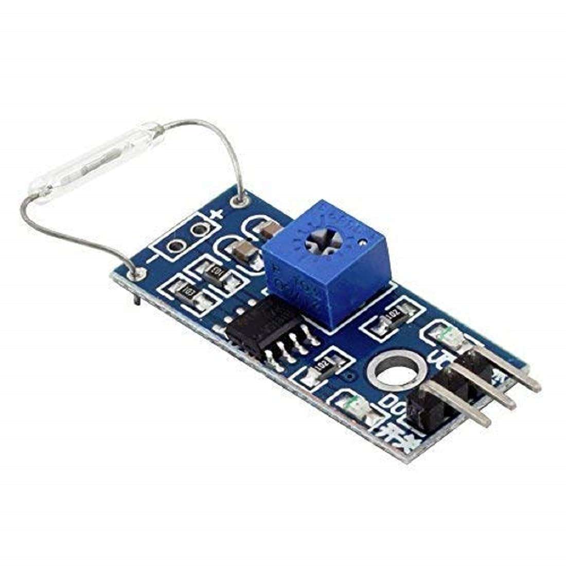 5V Magnetic Reed Switch Sensor | Reed Switch Sensor Module compatible with Arduino - Photocopiers/Washing Machines/Refrigerators/Door(1 pcs) 5