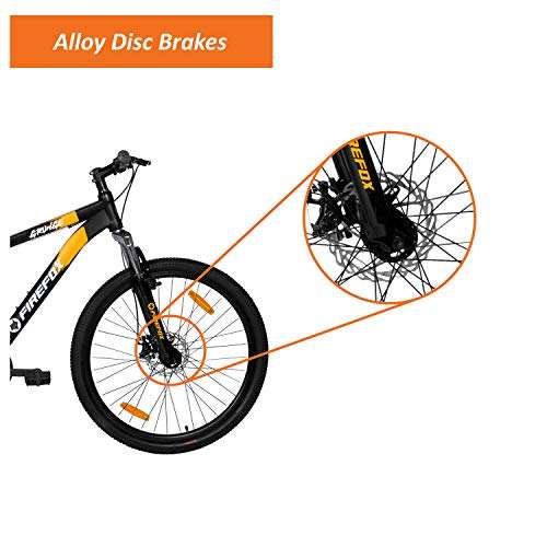 Firefox Bikes Grunge-D , 27.5T MTB Mountain cycle I Frame size: 17 Inches(BLACK) - Unisex Adults 4