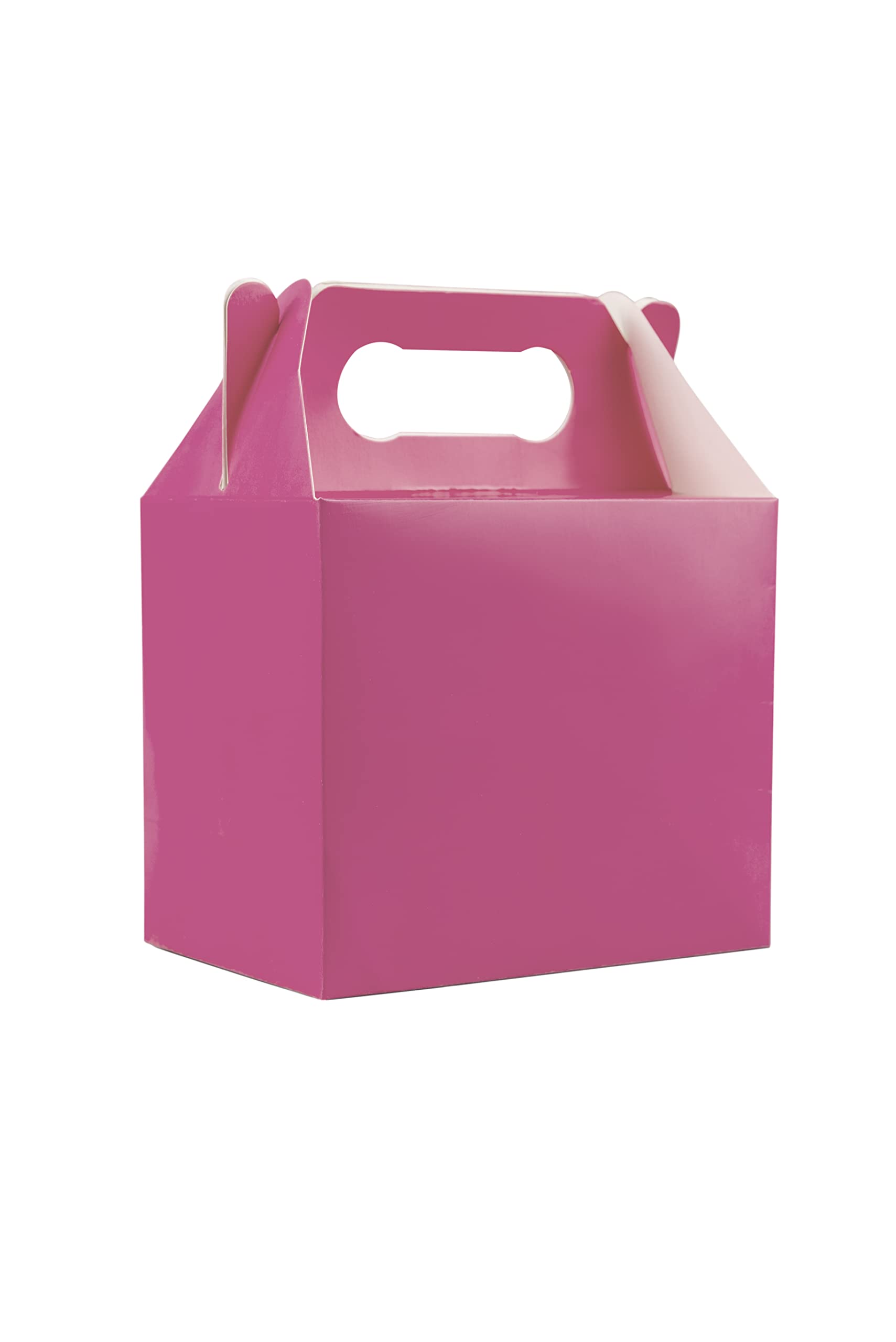 SHATCHI 10Pcs Light Pink Colour Cardboard Lunch Takeaway Birthday Wedding Carry Meal Food Cake Party Box Childrens Loot Bags 2