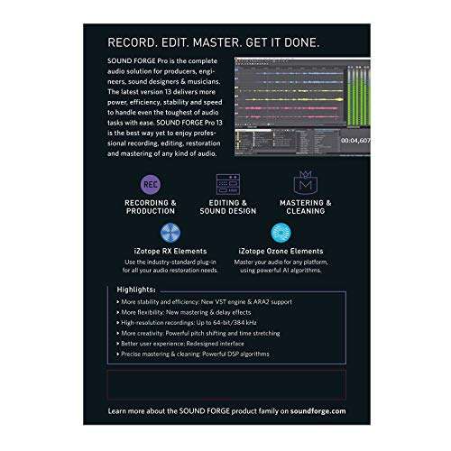 SOUND FORGE Pro - Version 13 [PC Download] 2