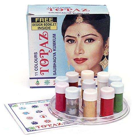 Your_ Shop- Topaz Liquid Mat Kumkum set of 11 color For Girls & Women