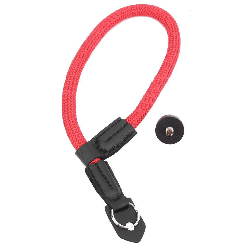 Beufee Camera Wrist Strap, Lanyard Strap Lanyard for Camera Hand Wrist Strap Lanyard Camera Strap Lanyard with 1/4in Screws(Red) 1