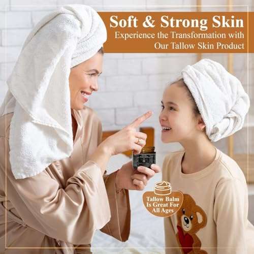 Terra Lotus - Organic Grass-Fed Beef Tallow Balm with Raw Honey - Moisturizing Cream for Soft, Smooth Skin - Handmade All-Natural Moisturizer (2 Oz, Unscented) 3