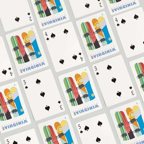 Lantern Press Snowboards in Snow, Massanutten, Virginia (52 Playing Cards, Poker Size Card Deck with Jokers) 4