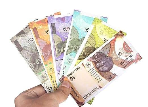 Kamak 20 x 6= 120 Playing Indian Currency Fake Notes for Fun Paper Kids churan wale Notes Dummy Notes Currency of 6 Domination (120 Notes), Money Toy for Kids Gag Toy (Multicolor) 5