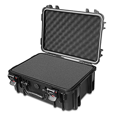 AxiGear 19in Waterproof Hard Shell Case with DIY Customizable Foam Insert (17 x 11 x 7in Interior)