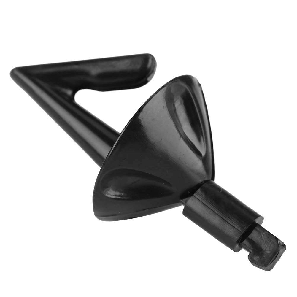 Alomejor 20Pcs Cone Fishing Tackle Rig Tubes Terminal Cone Fishing Clip with Black Heat Shrink Pipe 1