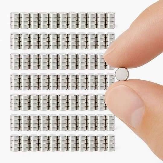 Pack of 100 - Ultra-Strong Mini Neodymium Disc Magnets 4 mm × 1.5 mm – Premium N35 | Ideal for Craft Projects, Model Making, School, Office & DIY Organizing 1