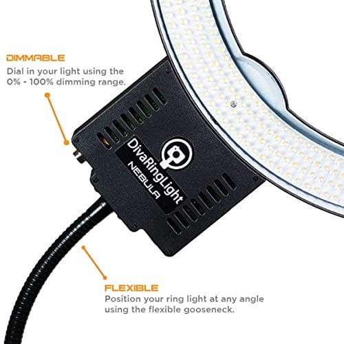 Diva Ring Light Nebula 18" LED Dimmable Ring Light 5