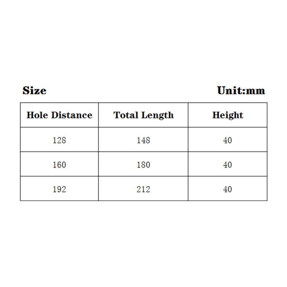 ZHFRC Door Handle Window Dark Golden Handle Wooden Door Balcony Sliding Door Sliding Door Aluminum Alloy Handle Glass Door Pack of 10 Multi-Application (Color : Black, Size : 192mm) 3