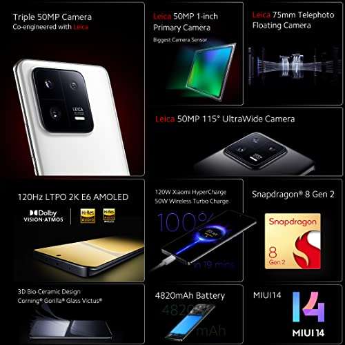 Xiaomi 13 Pro Ceramic Black 12GB RAM 256GB ROM 2