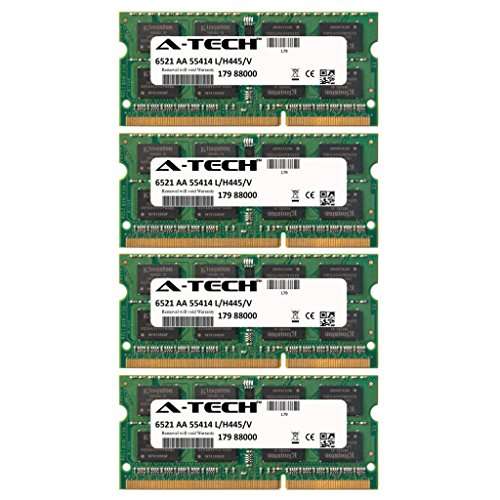 32GB KIT (4 x 8GB) for Toshiba P75 P75-A7200. SO-DIMM DDR3 Non-ECC PC3-12800 1600MHz RAM Memory. Genuine A-Tech Brand.